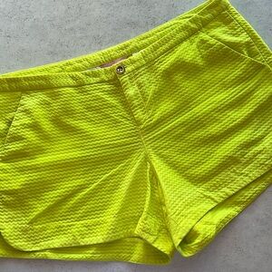 Lilly Pulitzer Lime Adie Shorts 12